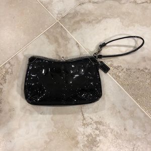 Patent Leather Coach Wristlet